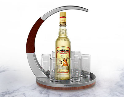 Cazadores Tequila club and hospitality serving tray