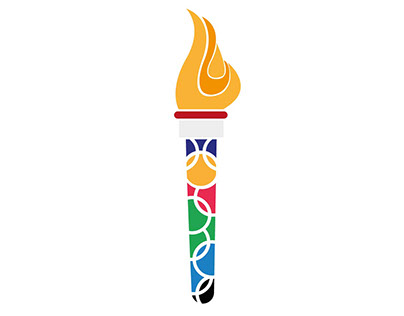 Olympische spelen Amsterdam 2028 logo ontwerp