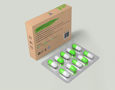 Free Medicine Box Packaging Mockup