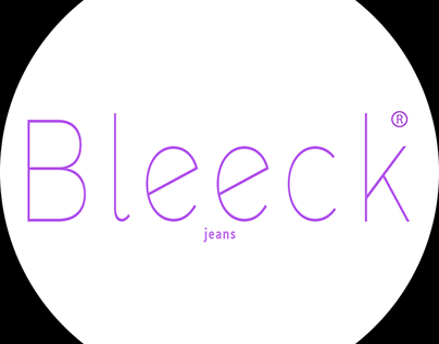 Logo. Bleeck jeans
