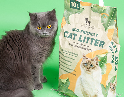 Eco-Friendly Pet Litter Packaging Design