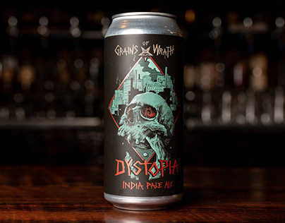 DYSTOPIA | Beer Label Illustration For Client