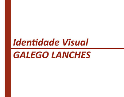 Identidade visual Galego Lanches