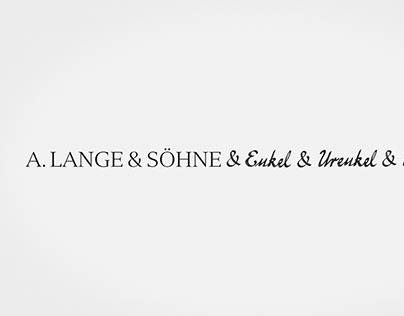 A. Lange & Söhne - Heritage