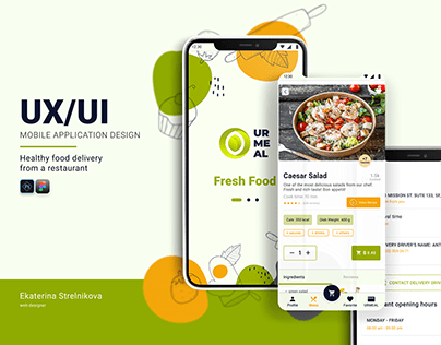 UX/UI mobile application design URMEAL