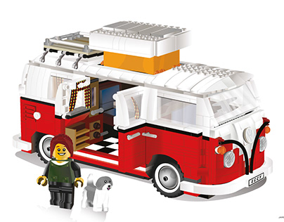 Lego Style Camper Van