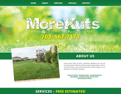 MoreKuts Website Design
