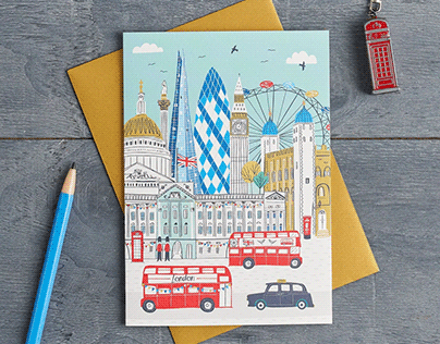 London Skyline Greeting Card
