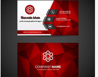 business card design by S. hanzala khan official