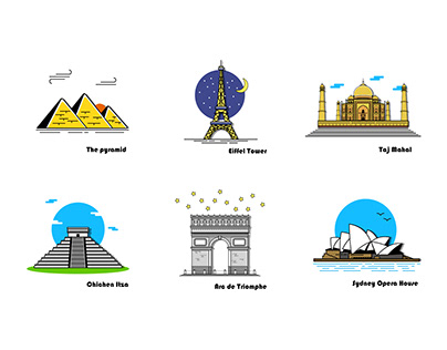 Icons - Famous Scenic Sites