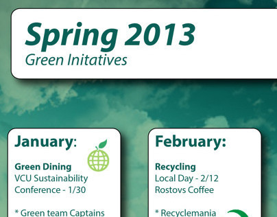 Green Initiatives Calendar