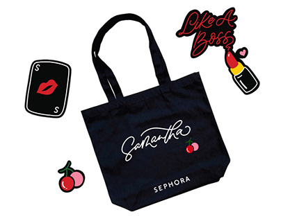 Tote Bag Lettering & Illustration | Sephora
