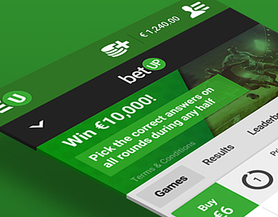 BetUp Integration with Unibet platform UI/UX