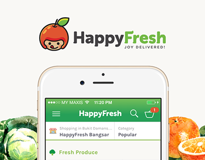 HappyFresh iOS App Design