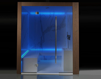 Dream Steam shower cabin with technowood frame