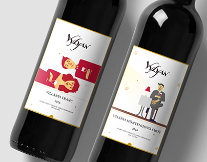 Wine label illustrations / design