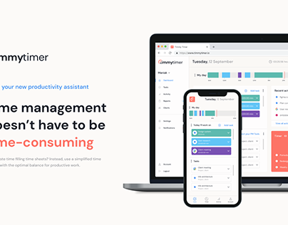 Timmytimer - Time management app (UX/UI Design)