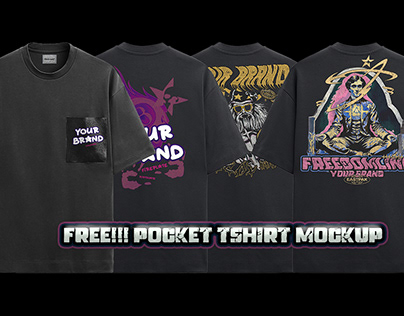 FREE Pocket Tshirt Mockup