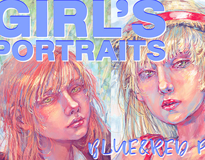 GIRL'S PORTAITS (BLUE&RED PT.3)