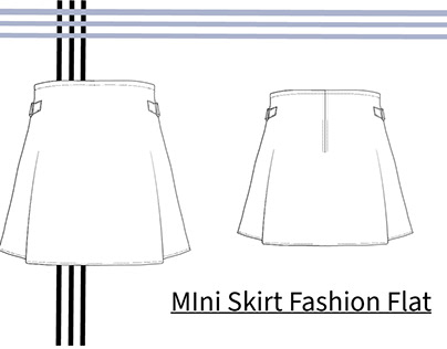 Mini Skirt Fashion Flat