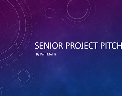 Senior Project Pitch