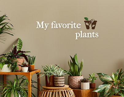 Website design concept for caring of plants