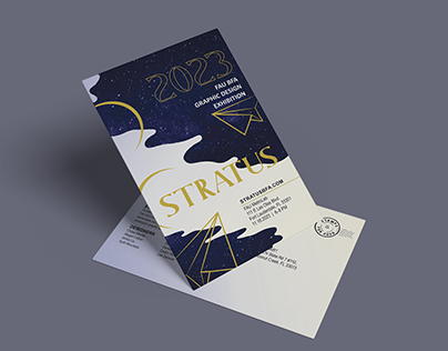 STRATUS Exhibition Postcard Invitation