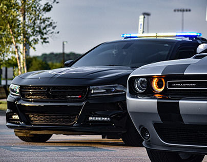 Springdale Police Department SRO Charger and Challenger
