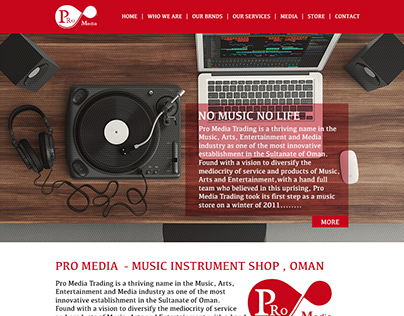 Pro Media Website - College Diploma Project