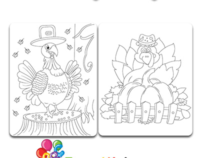 thanks giving coloring book page for kids