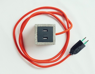 Concrete USB charger