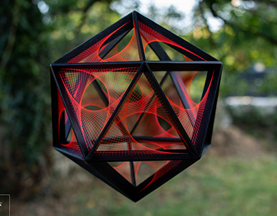 Icosahedron | Parabolic curves 3 layer
