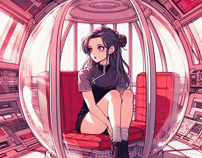 Prison In The Spaceship - Oldshool Anime