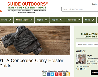 CCW 101: A Concealed Carry Holster Buying Guide