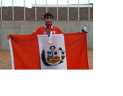 Peruánský Daniel Vizcarra získal bronzovou medaili