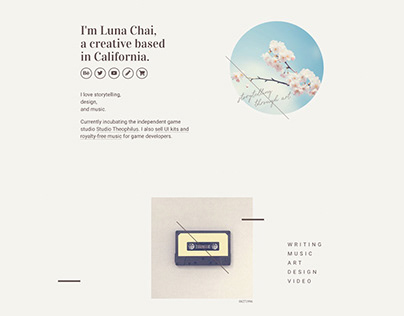 Luna Chai Li — Branding and website