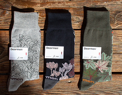 Dearmen. - Naming & Brand Identity | Socks