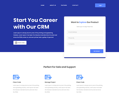 CRM Landing Page