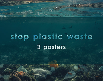 3 "Stop Plastic Waste" Posters