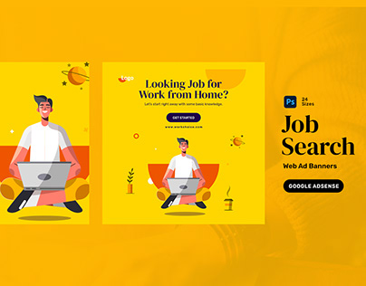 Job Search Web Ad Banners