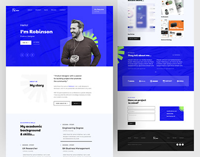 Robin - Product Designer Portfolio Landin Page