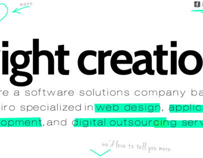 Bright Creations website (draft)