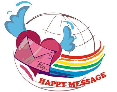 Illustrations for the Happy message progect