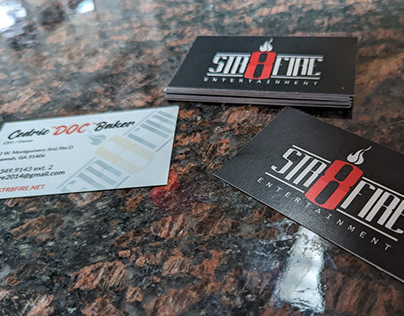 Str8 Fire Entertainment Business cards