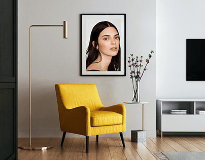 Kendal Jenner - Low Poly Poster