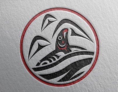 CEK SNANET Logo Coast Salish Design