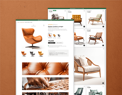 UI/UX Design - Unreal Chairs