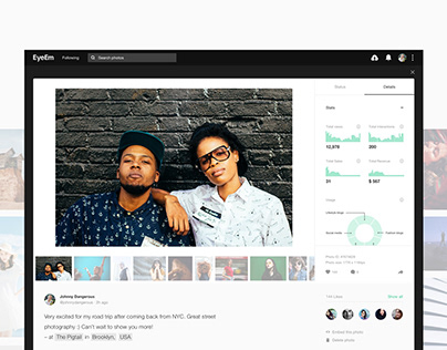 EyeEm - Sellers profiles photoview concept