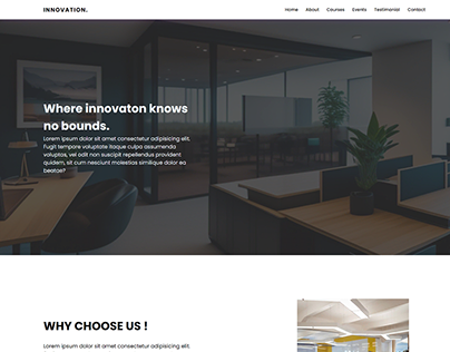 Innovation Hub UI Design