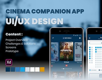 Mobile Cinema Companion App UI/UX Design